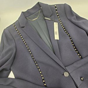 NWT Elie Tahari Navy Blue Ivy Stargazer Blazer, 4